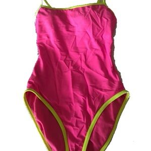 Women’s Pink and Yellow Swimsuit